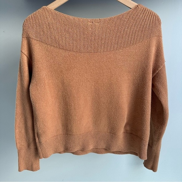 Anthropologie Moth Raspail Boatneck Camel Tan Sweater XS - Picture 6 of 9